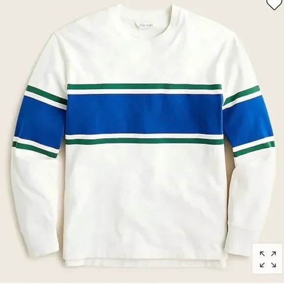 J. Crew Other - J. Crew Rugby crewneck shirt in chest stripe
